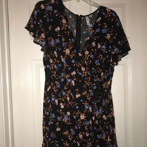 Printed Xhilaration Wrap Dress